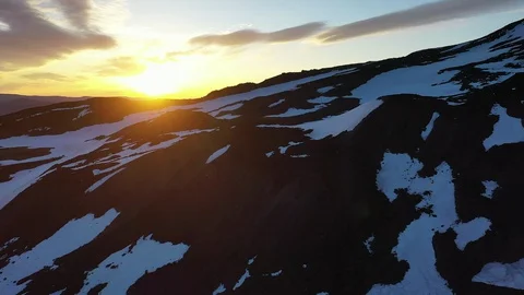 Mount Adams Sunrise Stock Footage 128974334