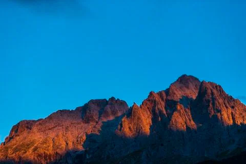 Mount Agner in the Dolomites Stock Photos