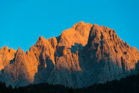 Mount Agner in the Dolomites Stock Photos