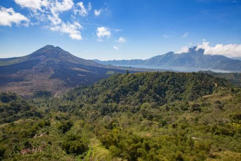 Mount Agung volcano Foto stock