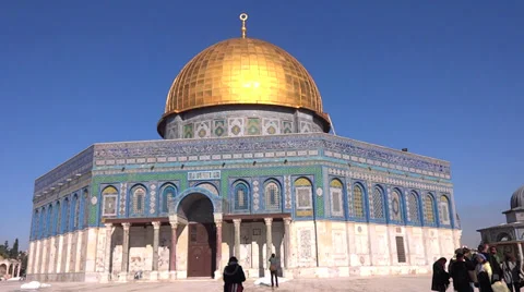 Mount Al - Aqsa Mosque - Dome of the rock jerusalem Vidéo 33747474