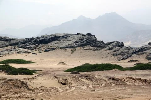 Mount and desert Stock Photos
