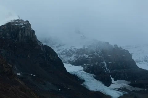 Mount Andromeda close-up, Alberta, Canada Stock Photos