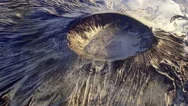 Mount Aniakchak Aerial Fly-By (Alaska Volcano) Stock Footage
