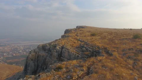Mount Arbel 4K drone footage Stock Footage 166606250