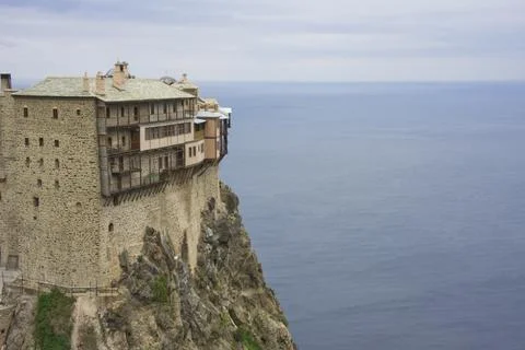 Mount Athos, Simonos Petra, Eastern Orthodox Monastery, Greece, Europe Stock-Fotos