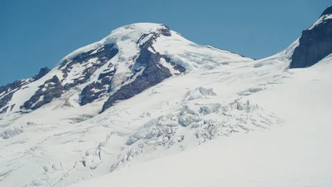 Mount Baker Close up with glacier in view Stock Footage 93209108