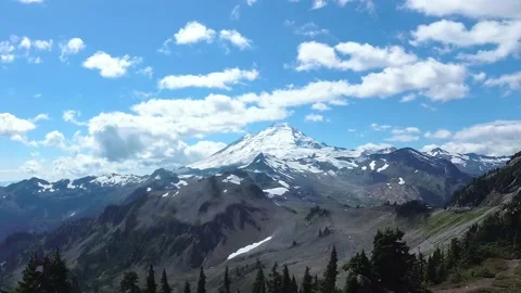 Mount Baker Time Lapse Stock Footage 147960388