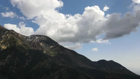 Mount Baldy California Cloudy 库存影片 150817372