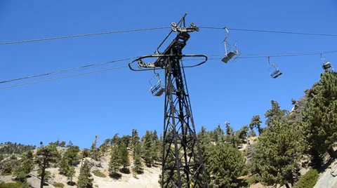 Mount Baldy Ski area Stock Footage 27820177