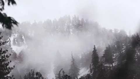 Mount Baldy Snow three Stock Footage 230852908