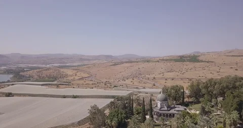 Mount of Beatitudes Stock Footage 105427499