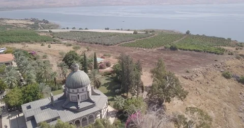 Mount of Beatitudes Stock Footage 105427705