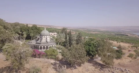 Mount of Beatitudes Stock Footage 105429374