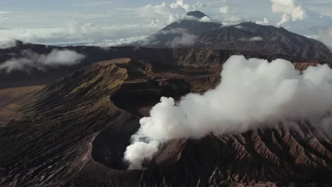 Mount Bromo is an active volcano and part of the Tengger in East Java Indonesia 動画素材 166548198