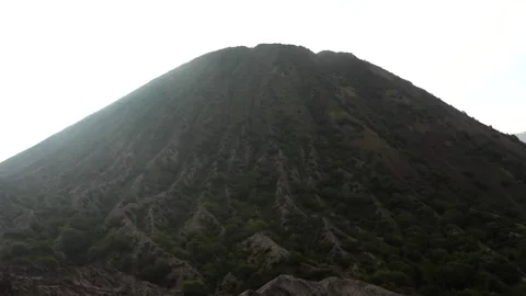 Mount Bromo active volcano crater Java island Indonesia Hindu pilgrimage site Stock Footage 312188622