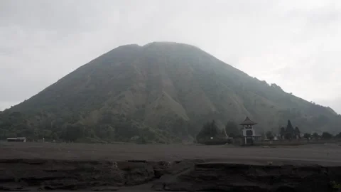 Mount Bromo active volcano East Java Indonesia nature Tengger Semeru national Stock Footage 312056731