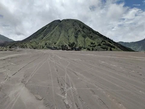 The Mount bromo is an active volcano Stock Photos