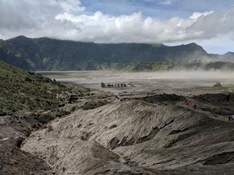 The Mount bromo is an active volcano 写真素材