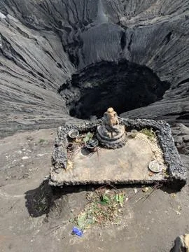 The Mount bromo is an active volcano Stock Photos