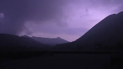 Mount Bromo active volcano sulfur steam cloud volcanic landscape Java island Stock Footage 312425443