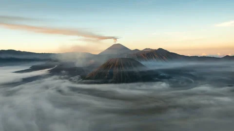  Mount Bromo, Indonesia Stock Footage 263416944