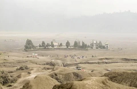 Mount Bromo in Java scenery around a volcano named Mount Bromo located in ... Stock-Fotos