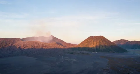 Mount Bromo Sunrise Timelapse Stock Footage 244404833