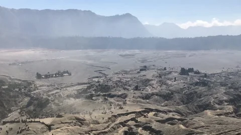 Mount Bromo Volcano in East Java, Indonesia. Video stock 346567887