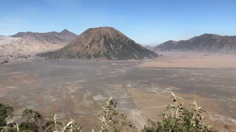 Mount Bromo Volcano in East Java, Indonesia. Video stock 346567894