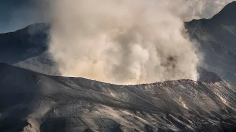 Mount Bromo volcano, East Java, Indonesia Stock Photos