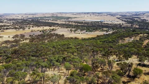 Mount Brown Lookout with views of  the town of York and Mt Bakewell Stock Footage 280327925
