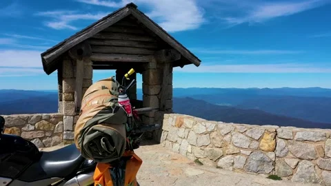 Mount Buffalo Motorcycle Stock Footage 170527820
