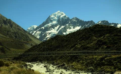Mount cook peak Stock Photos