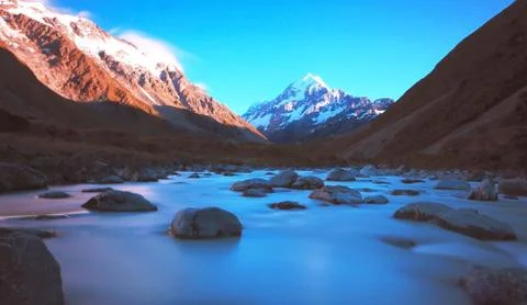 Mount Cook Stockfoto's
