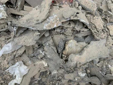 A mount of debris - Background Foto stock