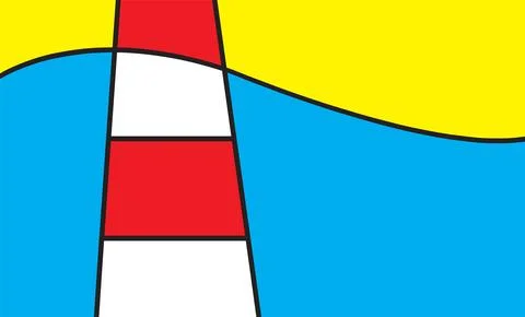 Mount Dora city flag, Florida state, USA, vector Stock Illustration
