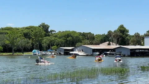 Mount Dora, Florida, USA - 05 09 2024: Walking tour Mount Dora Stock Footage 320822726