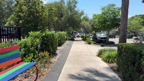 Mount Dora, Florida, USA - 05 09 2024: Walking tour Mount Dora Stock Footage 320822728