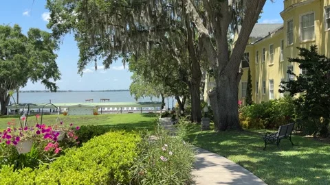 Mount Dora, Florida, USA - 05 09 2024: Walking tour Mount Dora Stock Footage 320822755