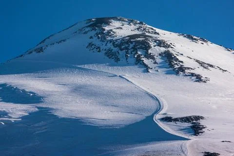 Mount Elbrus in summer Stock Photos