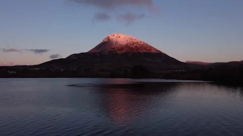 Mount Errigal Evening Stock Footage 146014411