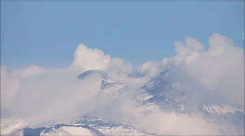 Mount Etna 29-10-2014 Timelapse 64x Video stock 43099820