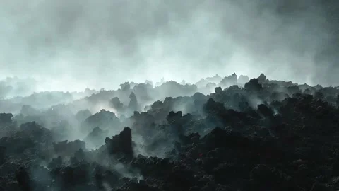 Mount Etna erupt Stock Footage 197371129