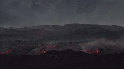 Mount Etna eruption Stock Footage 50845273