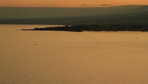 Mount Etna Sunset 6 Stock Footage 10597939