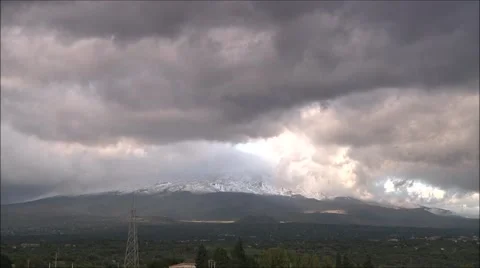 Mount Etna timelapse, october 2014. 16x Stock Footage 43069102