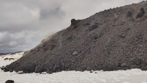 Mount Etna volcano eruption 2025 Stock Footage 303010100