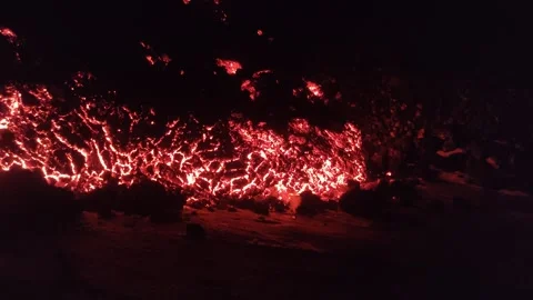 Mount Etna volcano eruption 2025 Stock Footage 303010343