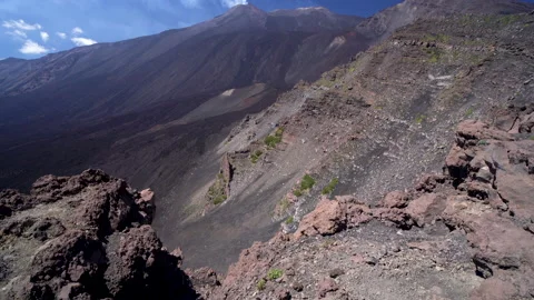 Mount Etna volcano in Sicily. Stock Footage 141754155